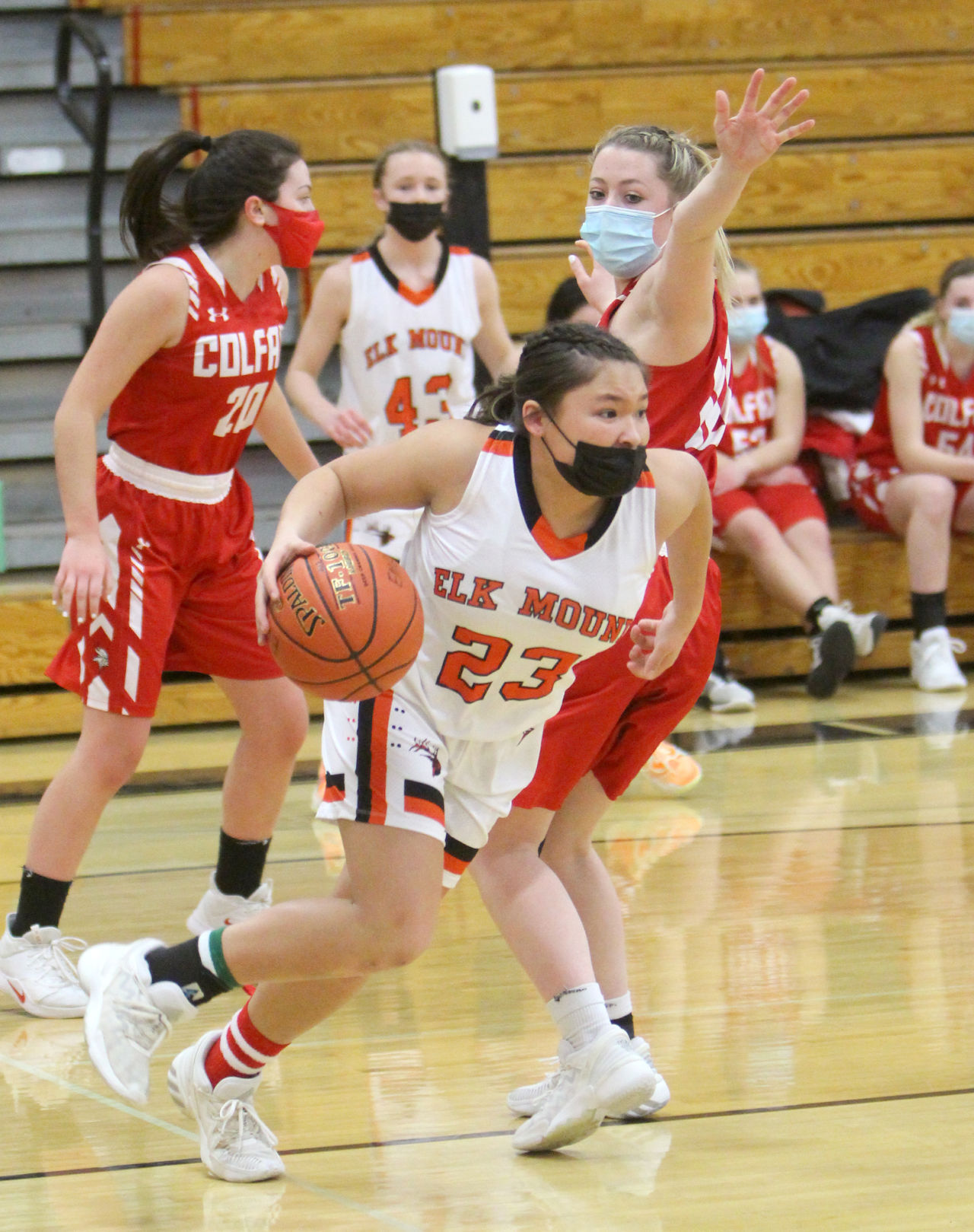 Colfax at Elk Mound girls basketball 1-25-21